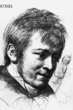 Heinrich von Kleist - Zeichnung von Anton Graff