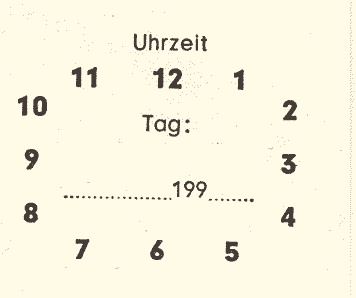 Uhrzeit - Tag
