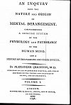 Alexander Crichton: An inquiry into the nature and origin of mental derangement, 1798