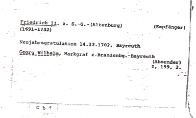 Neujahrsgratulation vom 14.12.1702