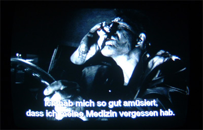 Ich hab mich so gut amüsiert, dass ich meine Medizin vergessen hab.