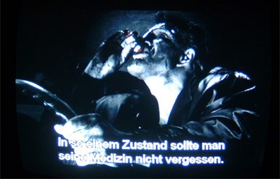 In so einem Zustand sollte man seine Medizin nicht vergessen.